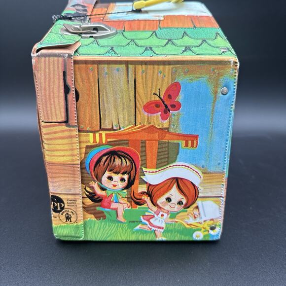 Vintage 1965 Liddle Kiddles Klub House Vinyl Playset Doll House Mattel W/ Tag!! - Picture 7 of 7